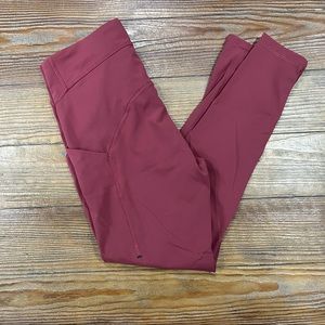 Lululemon Power Thru HR Tight 25” Mulled Wine